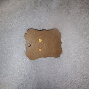 Wooden Decorative Plaque with Gold Accents